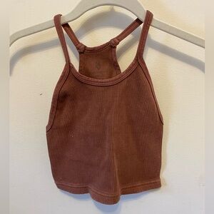 FP Movement by Free People Happiness Runs crop brown XS/S
